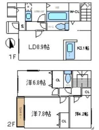 コートアベリアの物件間取画像